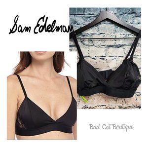 5/$30 🎀 Sam Edelman | Intimates Lace Trim Black Bralette